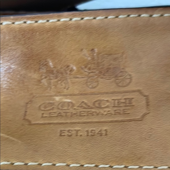 Coach Tan Leather Hobo Shoulder Bag - Picture 4 of 16